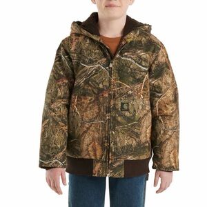 Carhartt Kids Camo Jacket Size S (7-8) Hooded Full Zip